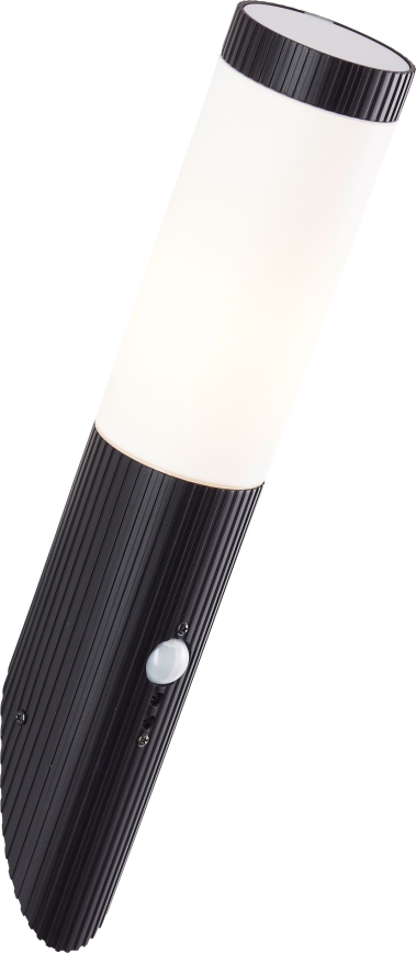 Brilliant - Iluminação de parede exterior com sensor KALEO 1xE27/10W/230V IP44 preto