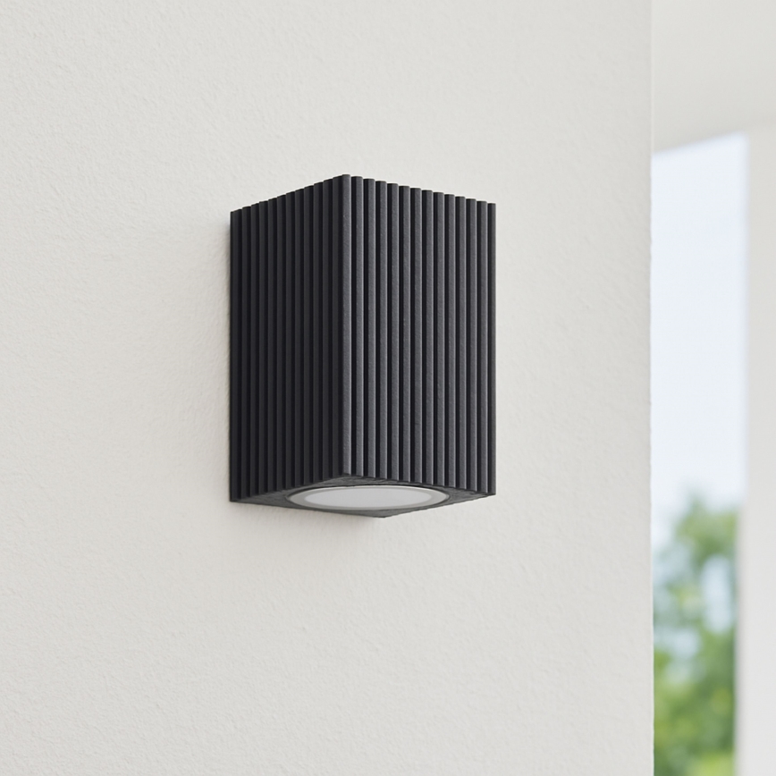 Brilliant - Iluminação de parede exterior JELANI 1xGU10/10W/230V IP44 preto