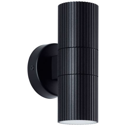 Brilliant - Iluminação de parede exterior KEOLA 2xGU10/10W/230V IP44 preto