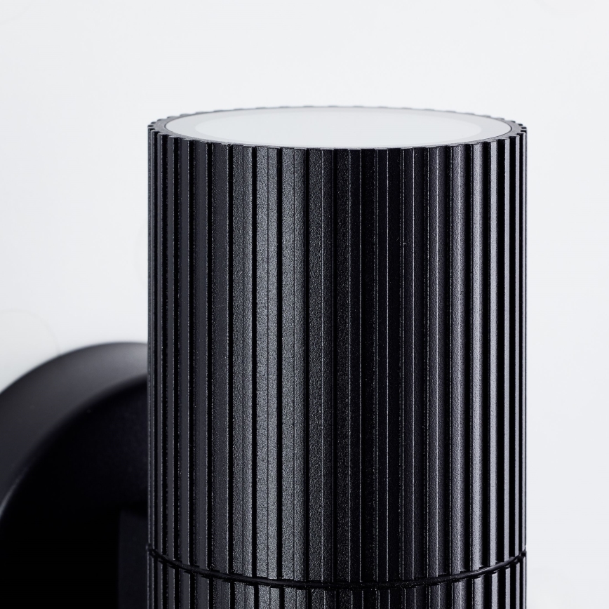 Brilliant - Iluminação de parede exterior KEOLA 2xGU10/10W/230V IP44 preto
