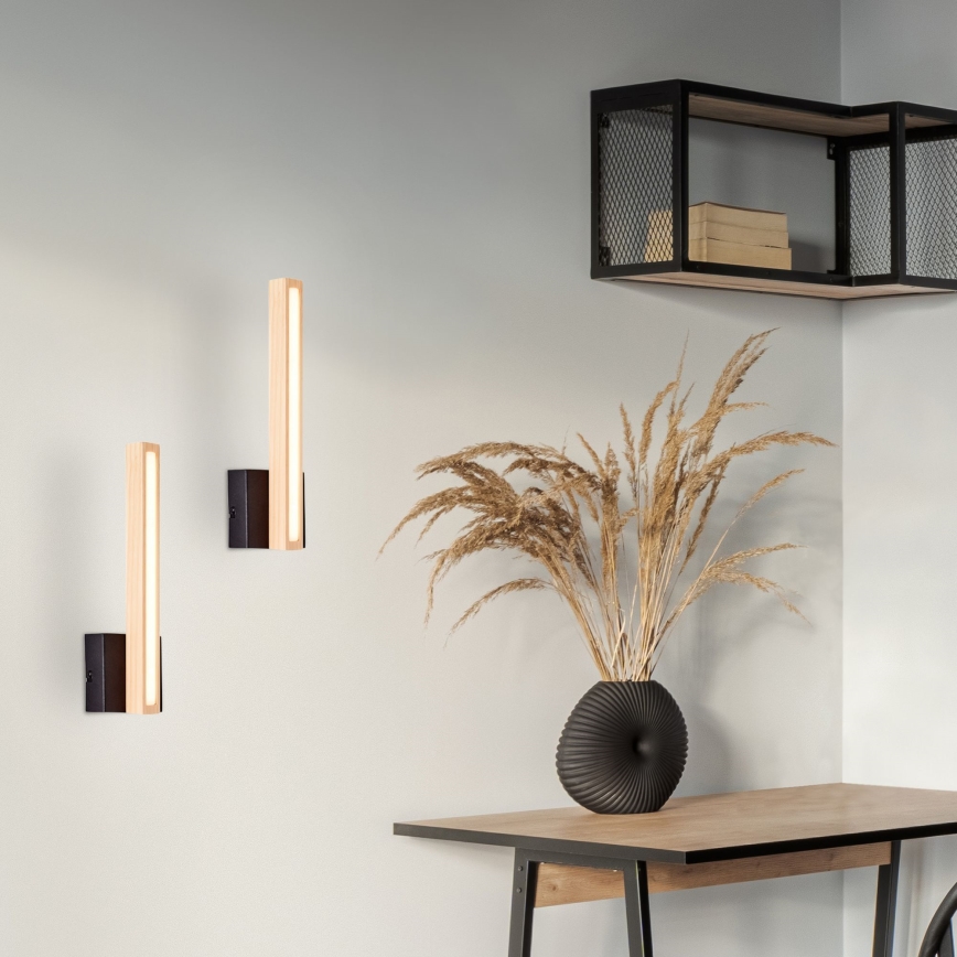 Brilliant - Iluminação de parede LED ARION LED/7,5W/230V pinho - FSC certificado