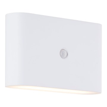 Brilliant - Iluminação de parede LED Exterior com sensor XINO LED/3W/5V IP44 branco