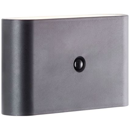 Brilliant - Iluminação de parede LED Exterior com sensor XINO LED/3W/5V IP44 preto