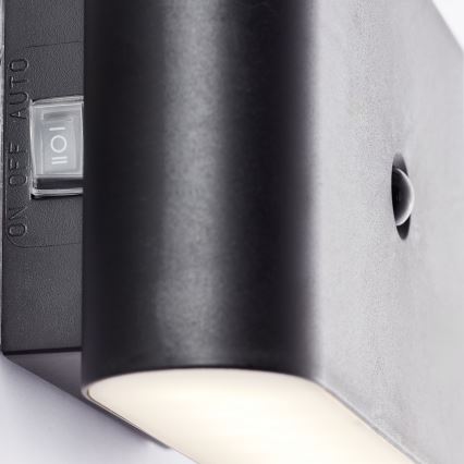 Brilliant - Iluminação de parede LED Exterior com sensor XINO LED/3W/5V IP44 preto