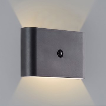 Brilliant - Iluminação de parede LED Exterior com sensor XINO LED/3W/5V IP44 preto