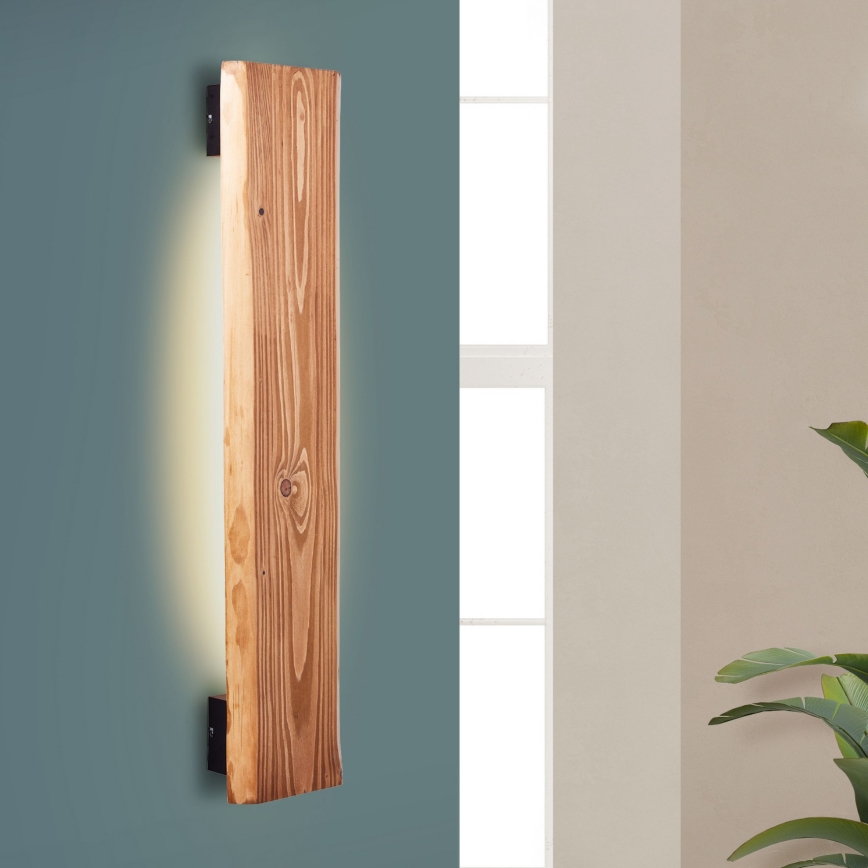 Brilliant - Iluminação de parede LED FEINGOLD LED/8,5W/230V pinho - FSC certificado