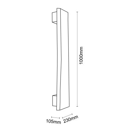 Brilliant - Iluminação de parede LED FEINGOLD LED/8,5W/230V pinho - FSC certificado