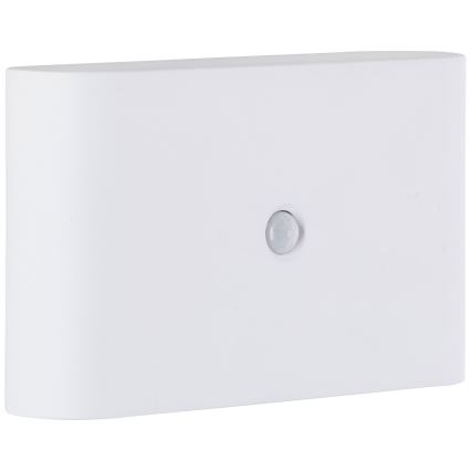 Brilliant - Iluminação de parede LED para exterior com sensor XINO LED/3W/5V 3600 mAh IP44 branco