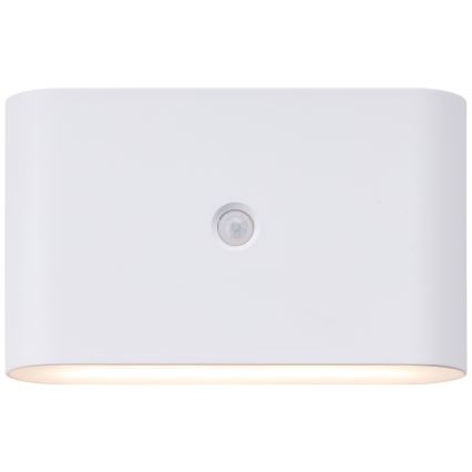 Brilliant - Iluminação de parede LED para exterior com sensor XINO LED/3W/5V 3600 mAh IP44 branco