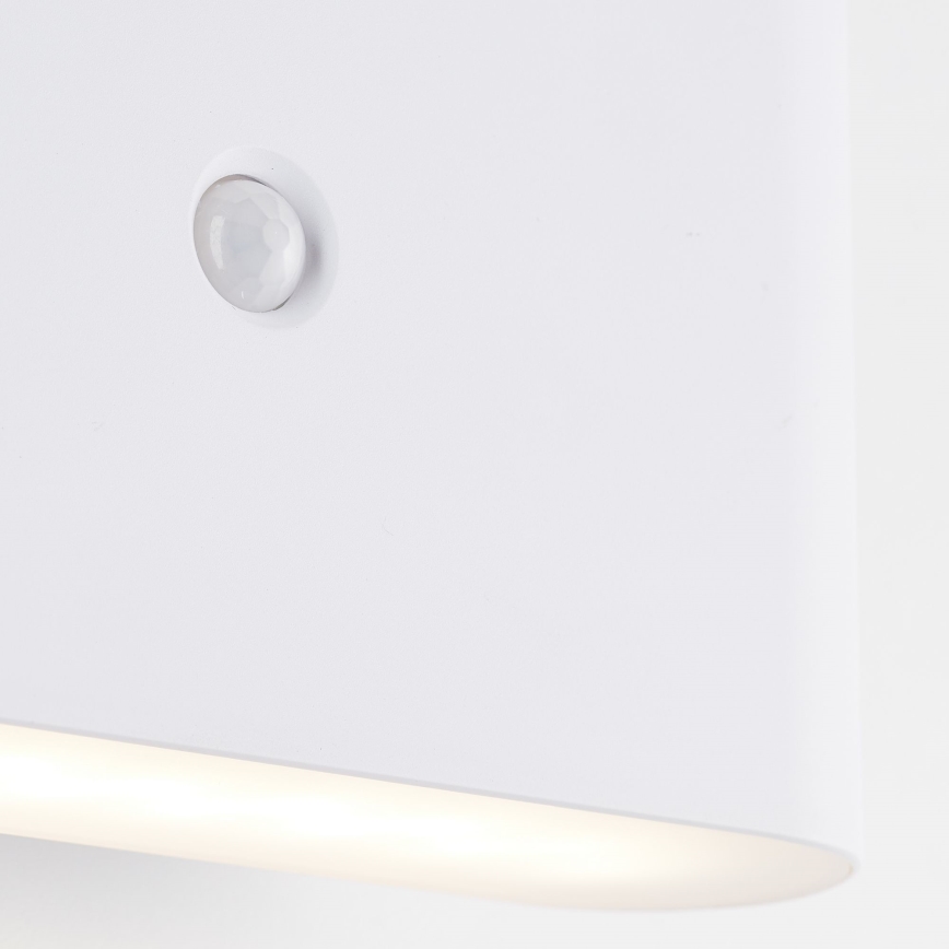 Brilliant - Iluminação de parede LED para exterior com sensor XINO LED/3W/5V 3600 mAh IP44 branco