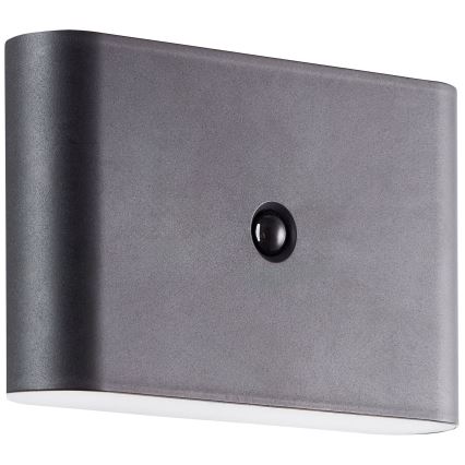 Brilliant - Iluminação de parede LED para exterior com sensor XINO LED/3W/5V 3600 mAh IP44 preto