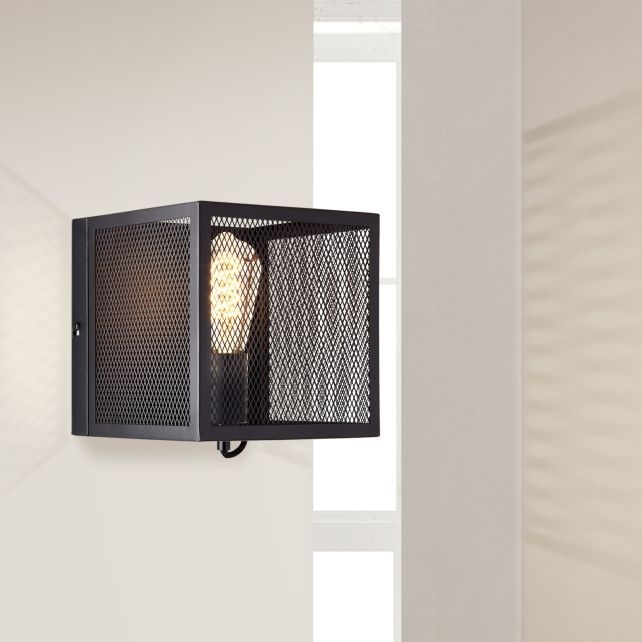 Brilliant - Iluminação de parede MAZE 1xE27/40W/230V preto