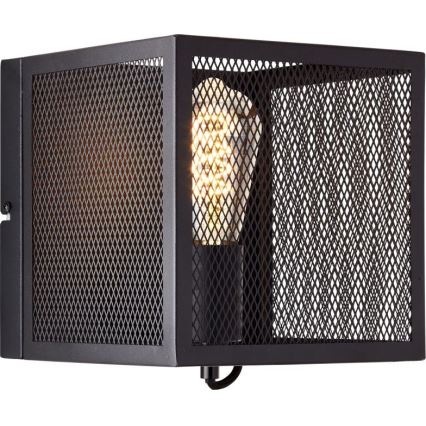 Brilliant - Iluminação de parede MAZE 1xE27/40W/230V preto