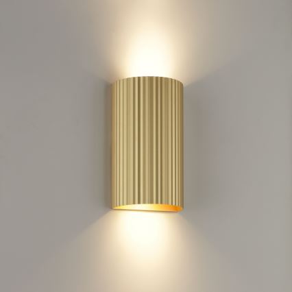 Brilliant - Iluminação de parede UNDULA 2xGU10/10W/230V dourado