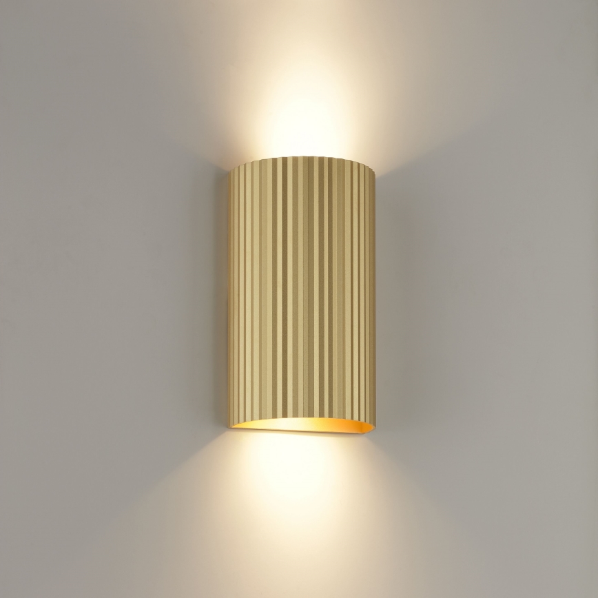 Brilliant - Iluminação de parede UNDULA 2xGU10/10W/230V dourado