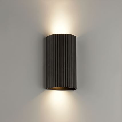 Brilliant - Iluminação de parede UNDULA 2xGU10/10W/230V preto