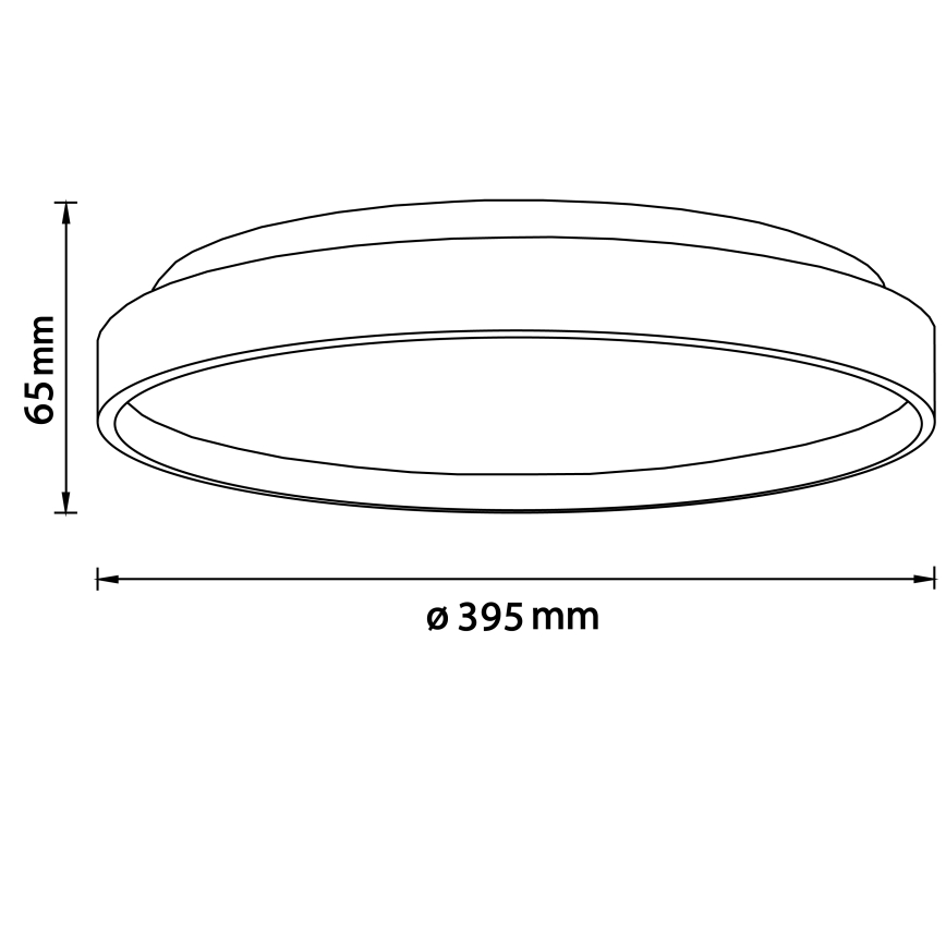 Brilliant - Iluminação de teto LED ALSON LED/26W/230V 3000/4500K diâmetro 39,5 cm borracha de figueira - FSC certificado