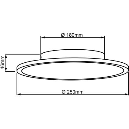 Brilliant - Iluminação de teto LED BUFFI LED/13W/230V diâmetro 25 cm 2700K