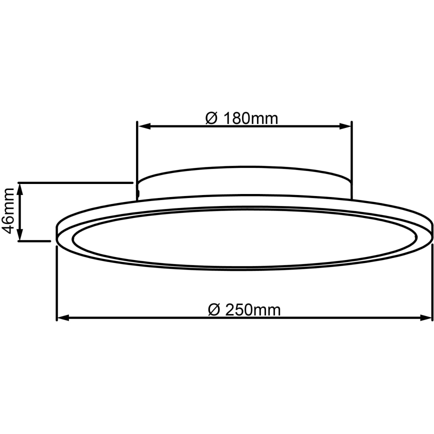 Brilliant - Iluminação de teto LED BUFFI LED/13W/230V diâmetro 25 cm 2700K