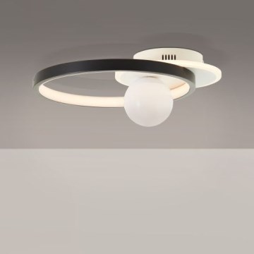 Brilliant - Iluminação de teto LED com regulação ATLANTA LED/24W/230V preto/branco