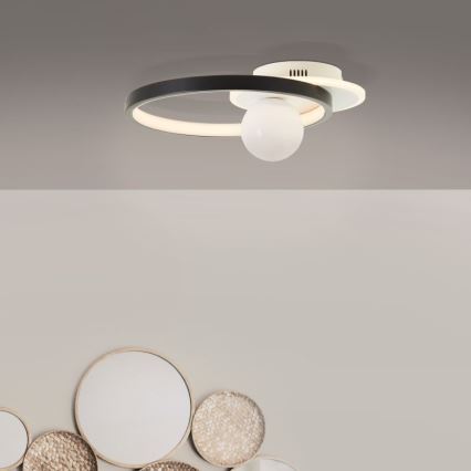 Brilliant - Iluminação de teto LED com regulação ATLANTA LED/24W/230V preto/branco