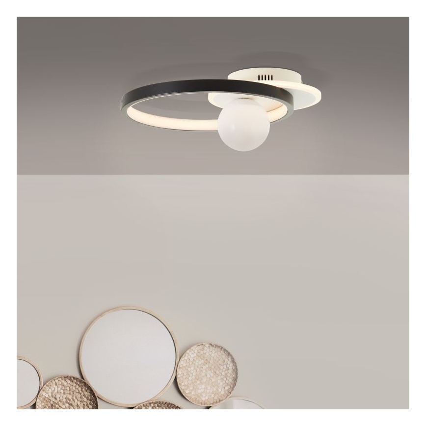 Brilliant - Iluminação de teto LED com regulação ATLANTA LED/24W/230V preto/branco