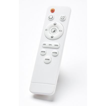 Brilliant - Iluminação de teto LED com regulação BAARLO LED/36W/230V 3000-6500K diâmetro 50 cm branco/borracha de figueira + comando - FSC certificado