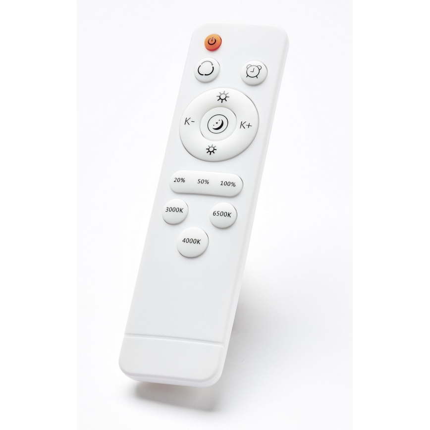 Brilliant - Iluminação de teto LED com regulação BAARLO LED/36W/230V 3000-6500K diâmetro 50 cm branco/borracha de figueira + comando - FSC certificado