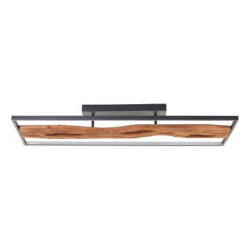 Brilliant - Iluminação de teto LED com regulação CHAUMONT LED/48W/230V borracha de figueira - FSC certificado