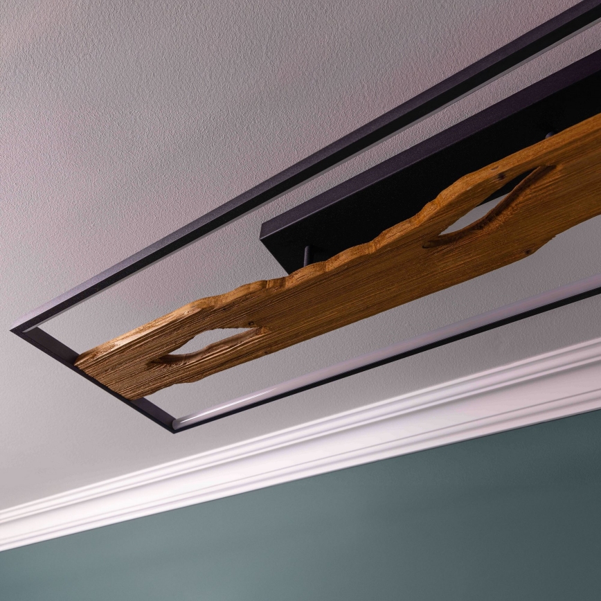 Brilliant - Iluminação de teto LED com regulação CHAUMONT LED/48W/230V borracha de figueira - FSC certificado