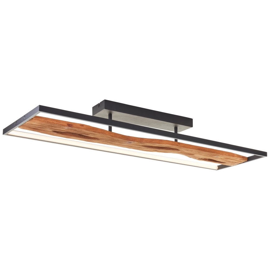 Brilliant - Iluminação de teto LED com regulação CHAUMONT LED/48W/230V borracha de figueira - FSC certificado