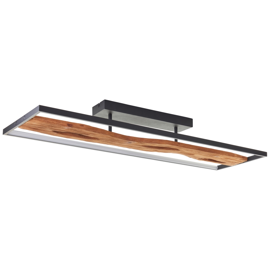 Brilliant - Iluminação de teto LED com regulação CHAUMONT LED/48W/230V borracha de figueira - FSC certificado