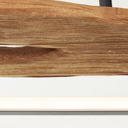 Brilliant - Iluminação de teto LED com regulação CHAUMONT LED/48W/230V borracha de figueira - FSC certificado