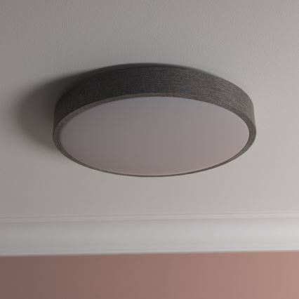 Brilliant - Iluminação de teto LED com regulação FILIZ LED/24W/230V diâmetro 38,5 cm cinzento