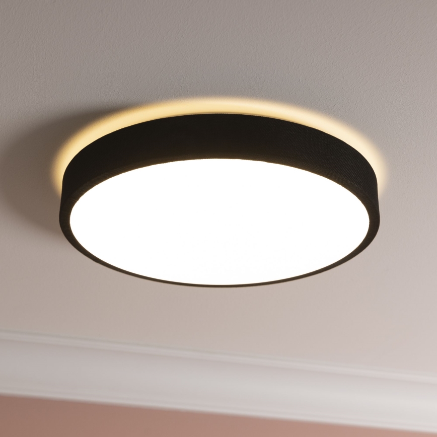 Brilliant - Iluminação de teto LED com regulação FILIZ LED/24W/230V diâmetro 38,5 cm preto