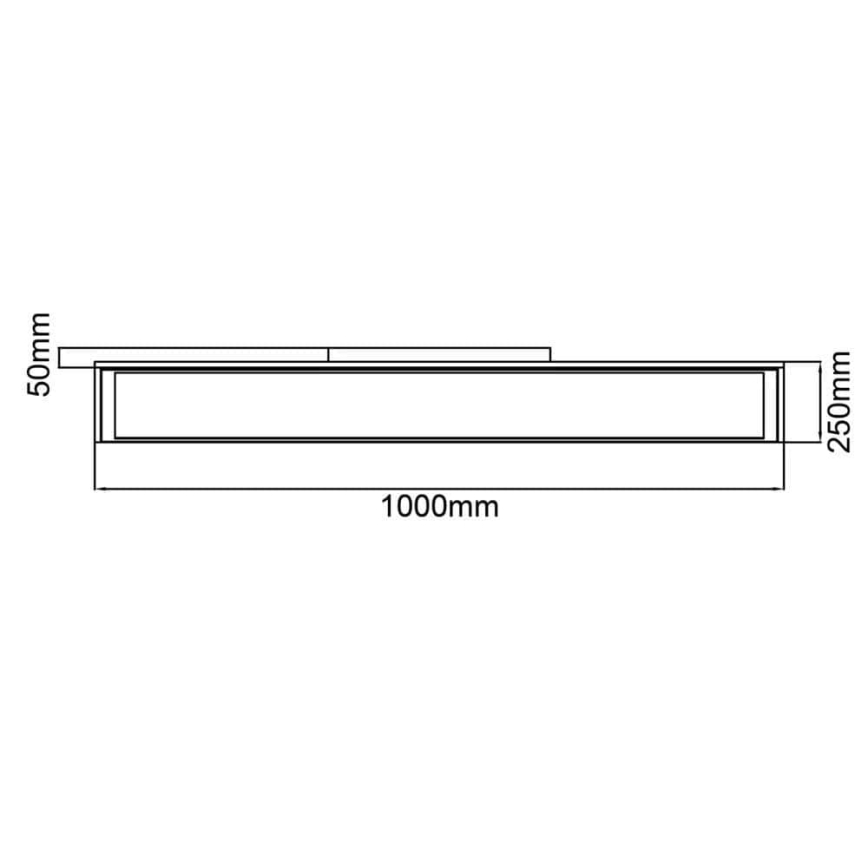 Brilliant - Iluminação de teto LED com regulação FLAT LED/32W/230V 2700-6500K + comando