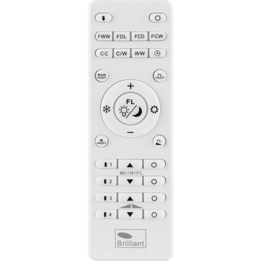Brilliant - Iluminação de teto LED com regulação LAURICE LED/24W/230V 2700-6500K + comando