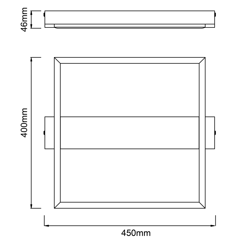 Brilliant - Iluminação de teto LED com regulação LONEOS LED/24W/230V 3000K 45x40 cm - FSC certificado