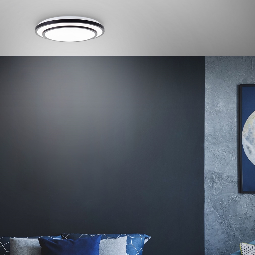 Brilliant - Iluminação de teto LED com regulação LUCIANO LED/40W/230V 3000-6500K + comando