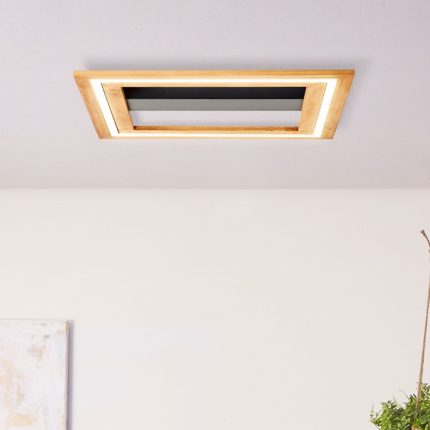 Brilliant - Iluminação de teto LED com regulação RHEA LED/24W/230V 3000K 45x45 cm - FSC certificado