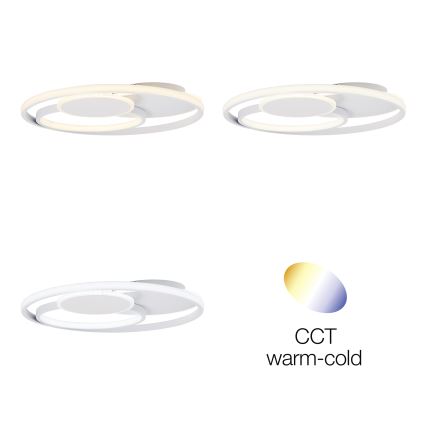 Brilliant - Iluminação de teto LED com regulação RUNDA LED/50W/230V 3000-6500K branco + comando