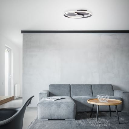 Brilliant - Iluminação de teto LED com regulação RUNDA LED/50W/230V 3000-6500K preto + comando