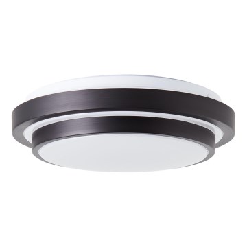 Brilliant - Iluminação de teto LED MALMÖ LED/12W/230V 3000K diâmetro 34,5 cm preto