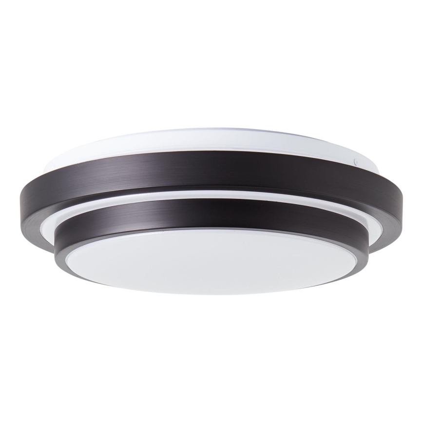 Brilliant - Iluminação de teto LED MALMÖ LED/12W/230V 3000K diâmetro 34,5 cm preto