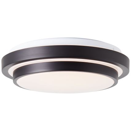 Brilliant - Iluminação de teto LED MALMÖ LED/12W/230V 3000K diâmetro 34,5 cm preto