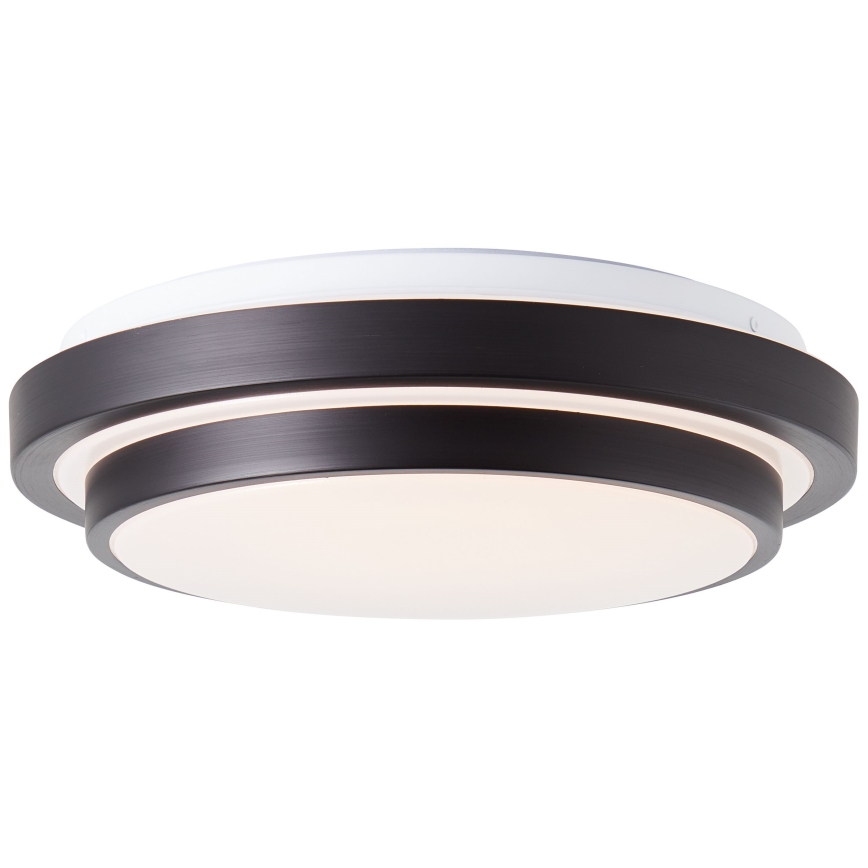 Brilliant - Iluminação de teto LED MALMÖ LED/12W/230V 3000K diâmetro 34,5 cm preto