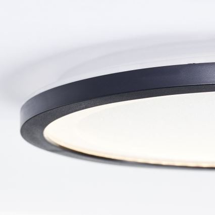 Brilliant - Iluminação de teto LED MOSAKO LED/16W/230V 3000K diâmetro 25 cm preto