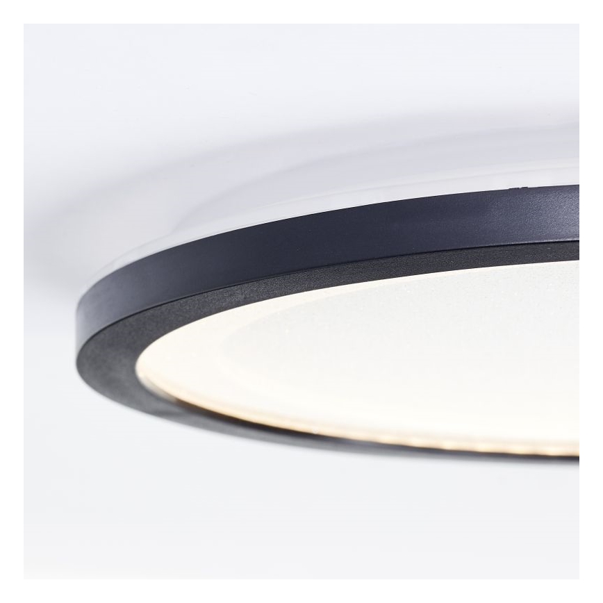 Brilliant - Iluminação de teto LED MOSAKO LED/16W/230V 3000K diâmetro 25 cm preto