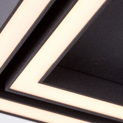 Brilliant - Iluminação de teto LED QUON LED/24W/230V 3000K 40x40 cm preto