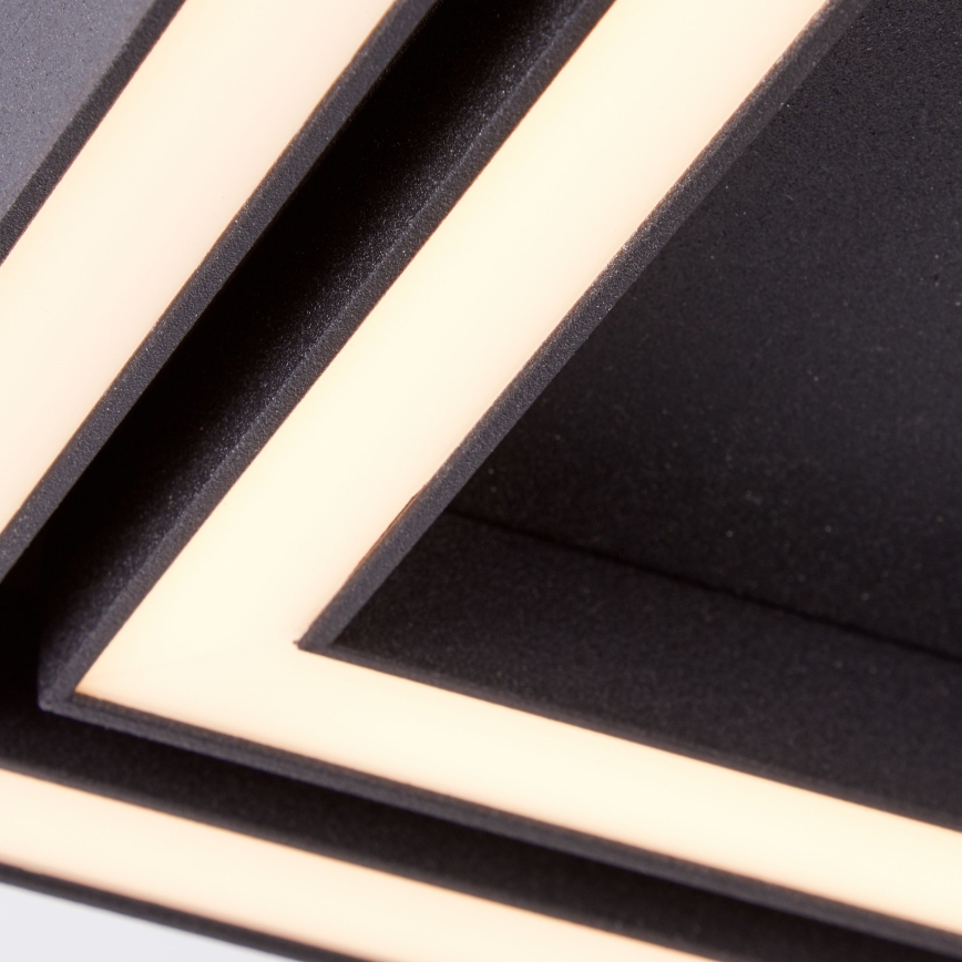Brilliant - Iluminação de teto LED QUON LED/24W/230V 3000K 40x40 cm preto